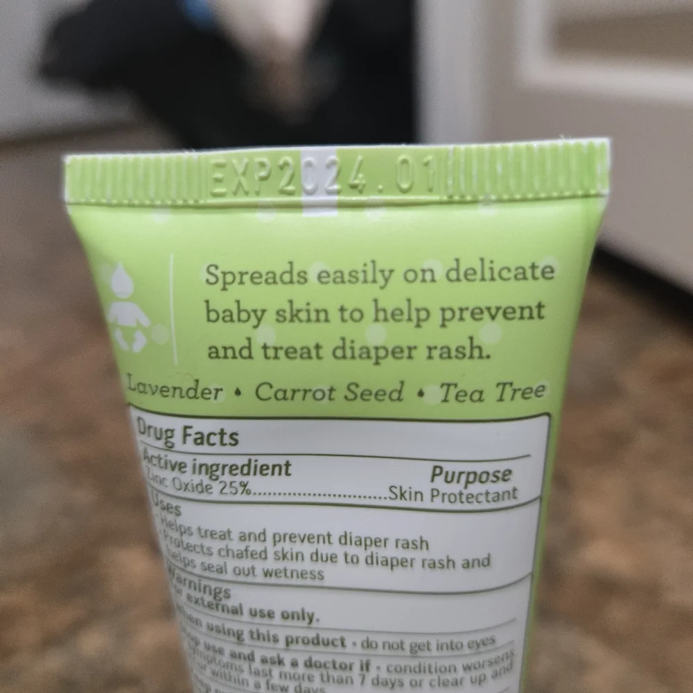 Doterra Baby Diaper Rash Cream Lavender Carrot Seed Tea Tree 25% Zinc Oxide NEW